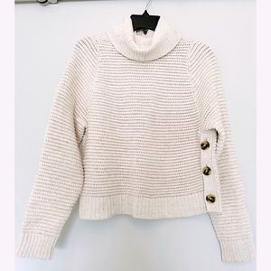 Madewell Side button turtleneck sweater XS. New condition.